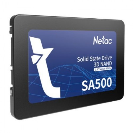 Netac 480GB SA500 SSD, 2.5 Inch, SATA3, 3D NAND, R/W 520/450 MB/s, 7mm